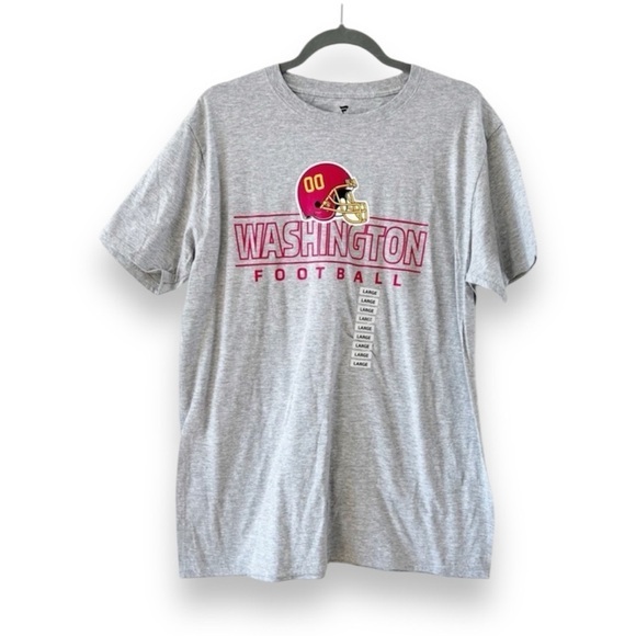Washington Commanders Football T-shirt Size‎ Large Fanatics Gray New With Tags - Picture 1 of 4